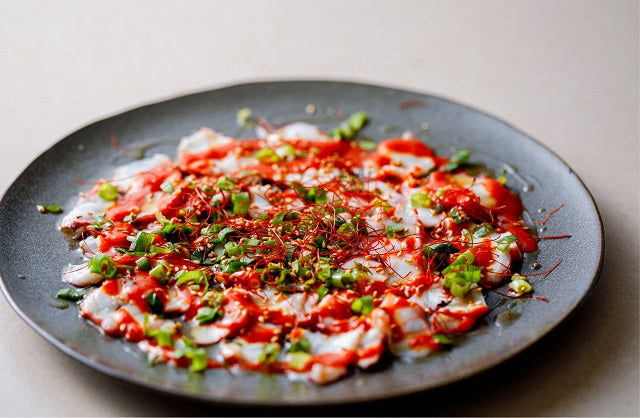 タコの韓国風カルパッチョ