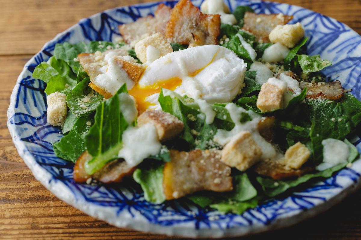 玉葱ドレッシングのシーザーサラダ風