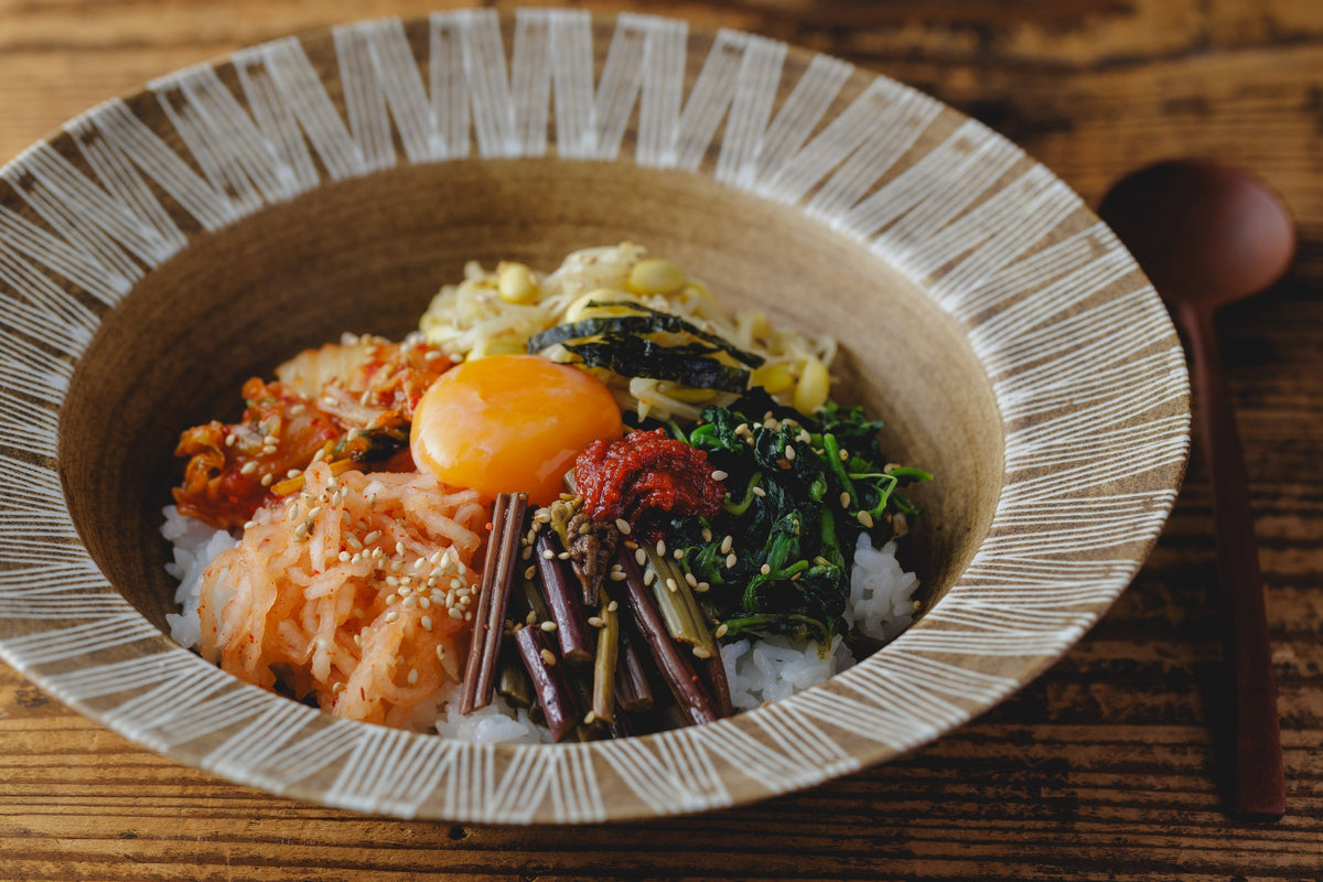 市販ナムルのビビンパ