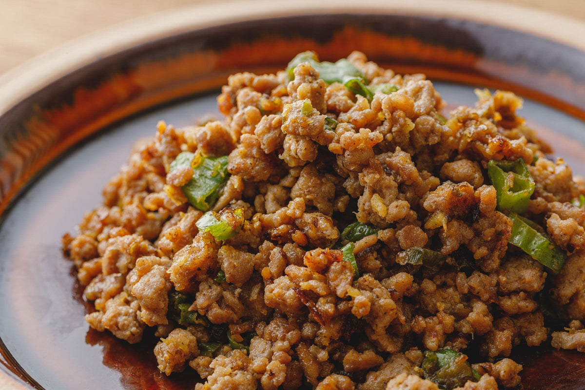 ごぼうと紫蘇の南蛮ひき肉味噌